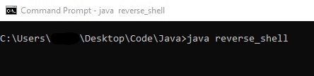 Executing the Java reverse shell